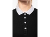 Polo de senhora piqu bicolor