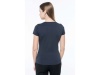T-shirt de senhora com decote V de manga curta Supima