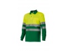 POLO DE ALTA VISIBILIDADE DE MANGA COMPRIDA BICOLOR 160gr/m2 4XL 5XL
