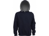 SWEATSHIRT DE CRIANA COM CAPUZ EM CONTRASTE