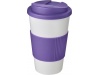 Copo Americano 350ml com pega e tampa  prova de derramamento
