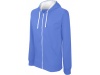 Casaco sweatshirt com capuz em contraste