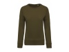 Sweatshirt BIO de senhora com decote redondo e mangas raglan