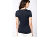 T-shirt de senhora com decote V de manga curta Supima