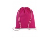 Mochila pequena em algodo biolgico com cordes