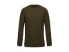 Sweatshirt BIO de homem com decote redondo e mangas raglan