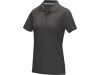 Polo para mulher em material orgnico GOTS Graphite