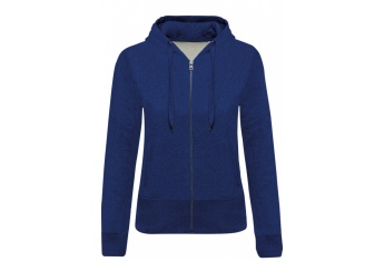 Casaco sweatshirt BIO de senhora com capuz