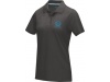 Polo para mulher em material orgnico GOTS Graphite
