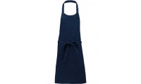 Avental de algodo sem bolso Denim