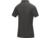 Polo para mulher em material orgnico GOTS Graphite