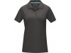 Polo para mulher em material orgnico GOTS Graphite