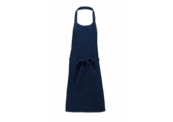 Avental polialgodo sem bolso Denim