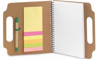 Bloco de Notas Adesivas Post-It em Carto Reciclado + Esferogrfica MAKRON