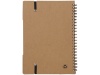 Caderno A5 de papel reciclado com rgua e notas adesivas Josie