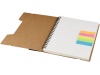 Caderno A5 de papel reciclado com rgua e notas adesivas Josie