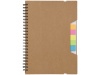 Caderno A5 de papel reciclado com rgua e notas adesivas Josie