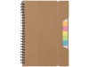 Caderno A5 de papel reciclado com rgua e notas adesivas Josie