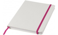 Bloco de notas branco A5 com faixa colorida Spectrum
