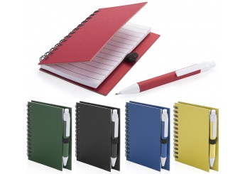 Caderno + Esferogrfica em Carto Reciclado Pilaf