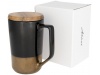 Caneca de cermica com tampa de madeira Tahoe