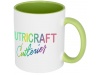 Caneca para sublimao com asas e interior de cor Pix
