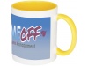 Caneca para sublimao com asas e interior de cor Pix