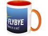 Caneca para sublimao com asas e interior de cor Pix