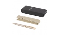 Caneta com bolsa de couro Pearl