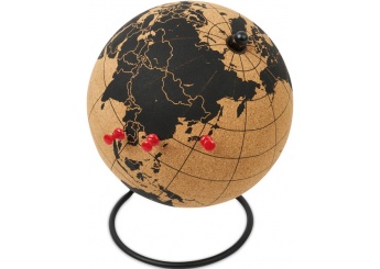 Globo em cortia com suporte e 12 pins PINPOINT