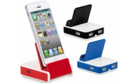 Suporte para Telemvel + HUB 3 Portas USB INDUX