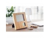 Moldura com estao meteorolgica em bambu ZENFRAME