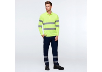 Plo tcnico manga comprida de alta visibilidade POLO POLARIS L/S 3XL