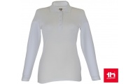 Polo Manga Comprida Branco para Senhora 210gr/m2 BERN WOMAN