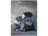 Porta-cartes jaspeada Heathered