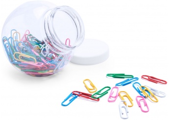 PORTA-CLIPS + 100 Clipes Coloridos RHYDOR