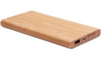 PowerBank wireless de 6000mAh com revestimento de bambu ARENA