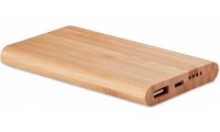 PowerBank 4000mAh com revestimento de bambu ARENAPOWER