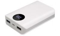Bateria Auxiliar Powerbank 10000mAh com indicador de carga luzpi