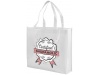 Saco Tote de compras no tecido laminado Shiny