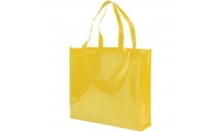 Saco Tote de compras no tecido laminado Shiny