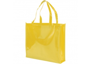 Saco Tote de compras no tecido laminado Shiny