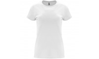 T-shirt de Manga Curta Slim Fit Senhora Branca CAPRI 