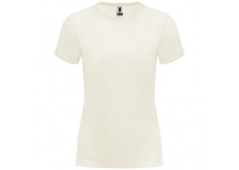 T-shirt manga curta em algodo orgnico Senhora BASSET WOMAN