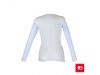 T-shirt de Manga Comprida branca Senhora 150gr/m2 BUCHAREST