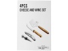 Conjunto de 4 peas para vinho e queijo Nantes