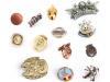 Pin metlico com design 3D