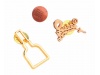 Pins de metal polido