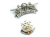 Pin metlico com design 3D