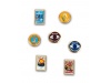 Pins com adesivo resinado